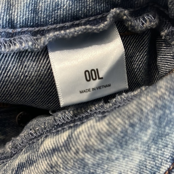 Express Editor Button Fly Acid Wash Jeans Size 00 NWT - Picture 8 of 12